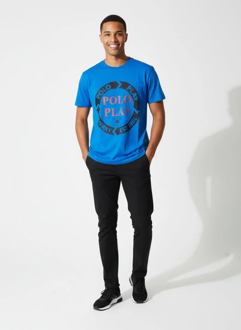 لعب البولو Boys Graphic T-shirt -NAVY